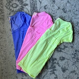 Mossimo Neon Scoop neck with Pocket Tshirt (Set of 3)